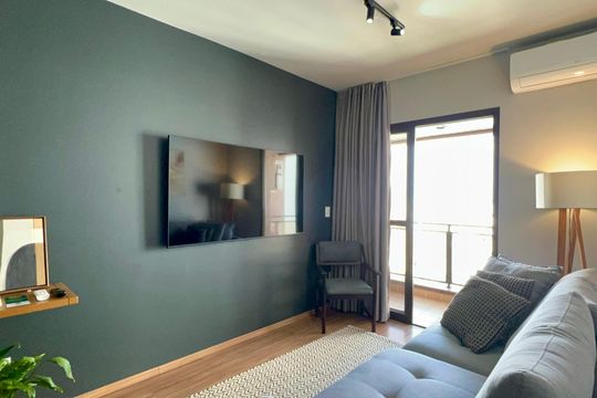 Sala de apartamento para alugar com 1 quarto, 40m² em Jardim Paulista, São Paulo