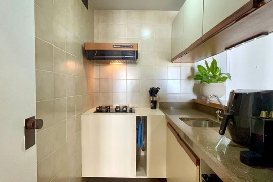 Cozinha de apartamento para alugar com 1 quarto, 40m² em Jardim Paulista, São Paulo
