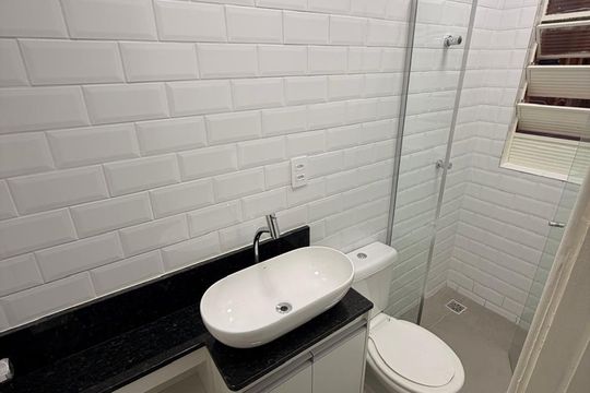 Banheiro da Suíte  de apartamento à venda com 3 quartos, 89m² em Conceicao, Campinas