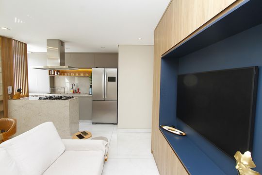 Sala de apartamento à venda com 2 quartos, 55m² em Salgado Filho, Belo Horizonte