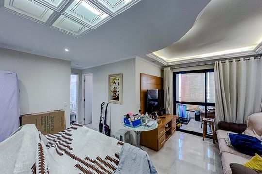 Sala de apartamento à venda com 2 quartos, 78m² em P, São Paulo