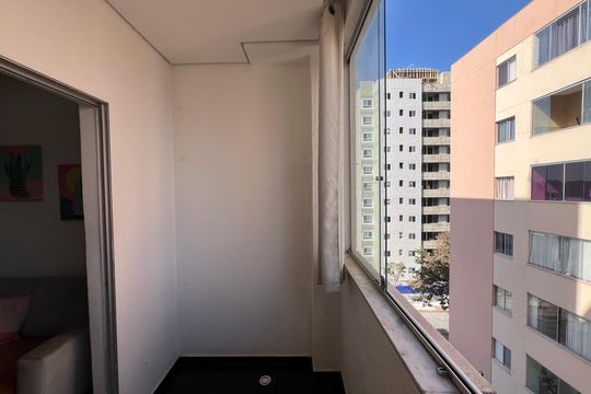 Varanda da Sala de apartamento à venda com 3 quartos, 75m² em São Luiz, Belo Horizonte