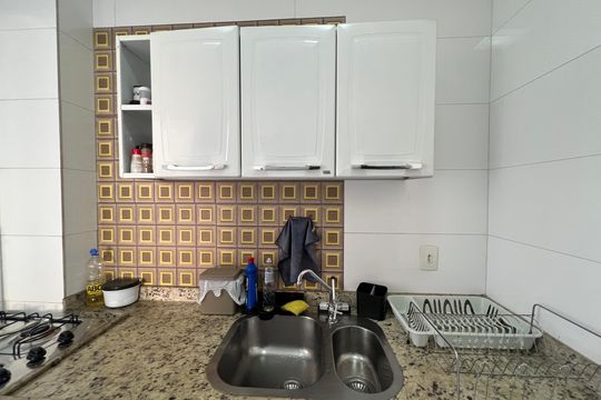 Cozinha de apartamento à venda com 3 quartos, 75m² em São Luiz, Belo Horizonte