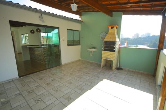 Varanda/Convivência/Serviço  de casa para alugar com 2 quartos, 125m² em Jardim Nova Petrópolis, São Bernardo do Campo