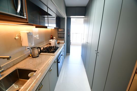 Cozinha de apartamento para alugar com 3 quartos, 80m² em Bonfim, Campinas