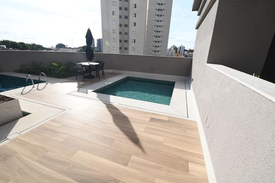 Área comum - Piscina de apartamento para alugar com 3 quartos, 80m² em Bonfim, Campinas