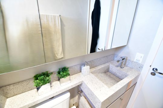 Banheiro Suíte de apartamento para alugar com 3 quartos, 80m² em Bonfim, Campinas