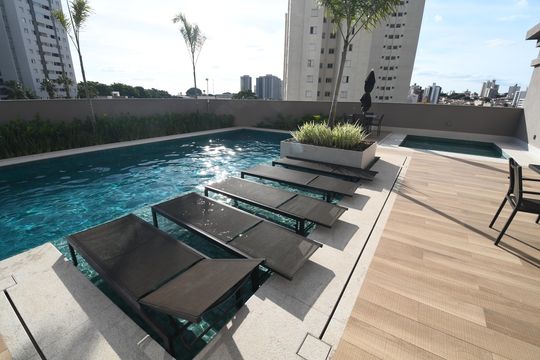 Área comum - Piscina de apartamento para alugar com 3 quartos, 80m² em Bonfim, Campinas