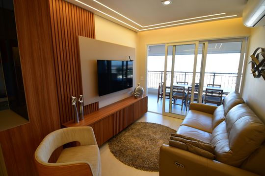 Sala de apartamento para alugar com 3 quartos, 80m² em Bonfim, Campinas