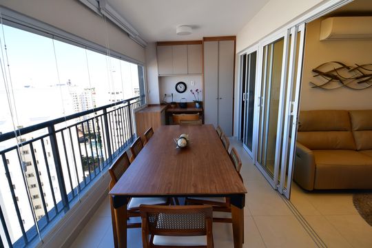 Varanda da Sala de apartamento para alugar com 3 quartos, 80m² em Bonfim, Campinas