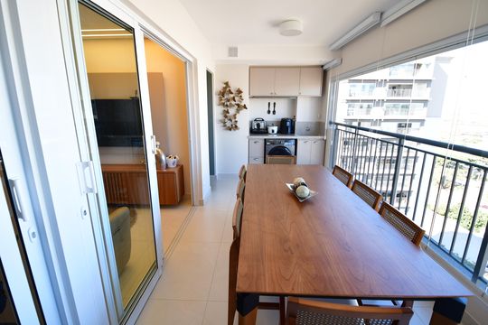 Varanda da Sala de apartamento para alugar com 3 quartos, 80m² em Bonfim, Campinas