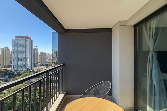 Sacada de kitnet/studio à venda com 1 quarto, 33m² em Vila Cordeiro, São Paulo