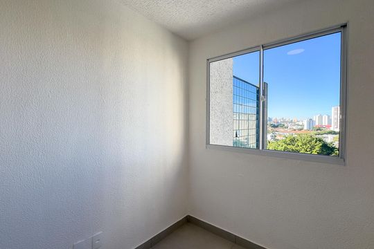 Quarto 1 de apartamento para alugar com 2 quartos, 32m² em Jardim Caravelas, São Paulo