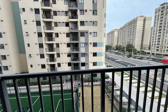 Varanda da sala de apartamento para alugar com 2 quartos, 40m² em Cachambi, Rio de Janeiro