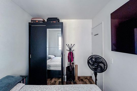Quarto 2 de apartamento à venda com 2 quartos, 34m² em Cidade Mãe do Céu, São Paulo