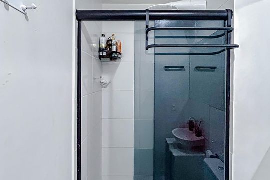 Banheiro de apartamento à venda com 2 quartos, 34m² em Cidade Mãe do Céu, São Paulo