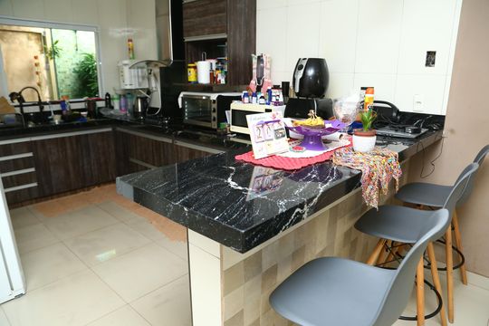 Cozinha de casa à venda com 4 quartos, 360m² em Setor Recanto das Minas Gerais, Goiânia