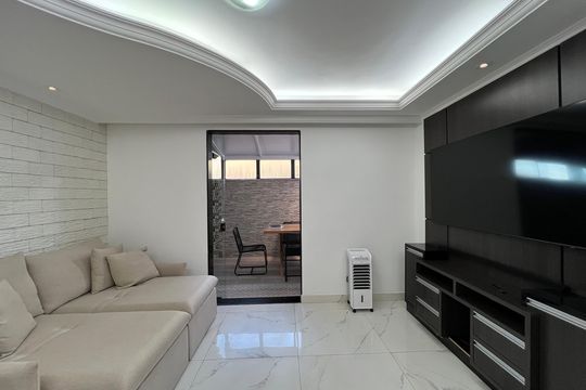 Sala de apartamento à venda com 2 quartos, 75m² em Paquetá, Belo Horizonte