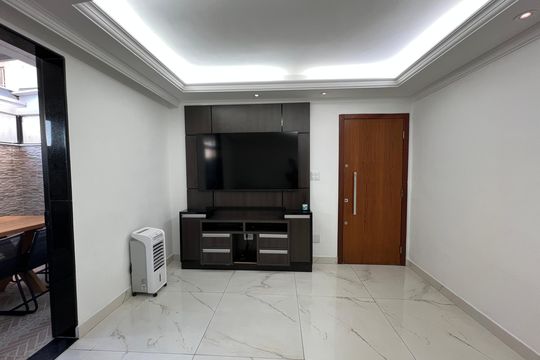 Sala de apartamento à venda com 2 quartos, 75m² em Paquetá, Belo Horizonte