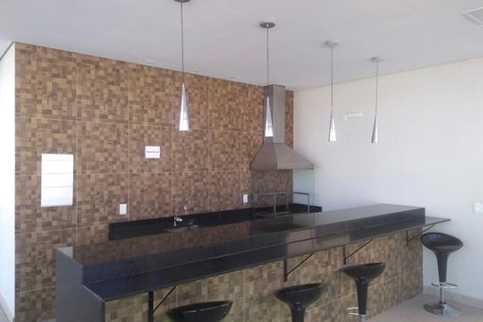 Área comum - Churrasqueira de apartamento para alugar com 2 quartos, 44m² em Chacaras Reunidas Santa Terezinha, Contagem
