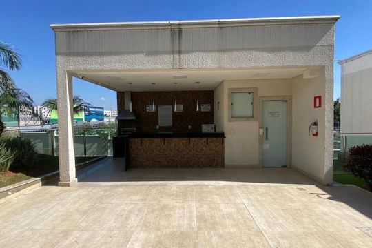 Área comum - Churrasqueira de apartamento para alugar com 2 quartos, 44m² em Chacaras Reunidas Santa Terezinha, Contagem