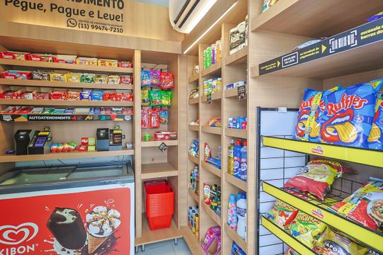 Área Comum - Mercado de apartamento para alugar com 2 quartos, 34m² em Morumbi, São Paulo