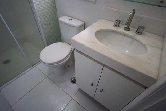 Banheiro da Suíte 1 de apartamento à venda com 3 quartos, 87m² em Vila Campesina, Osasco
