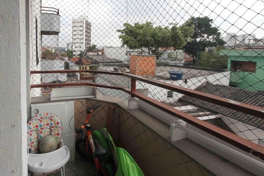 Varanda da Suite de apartamento à venda com 3 quartos, 87m² em Vila Alpina, São Paulo