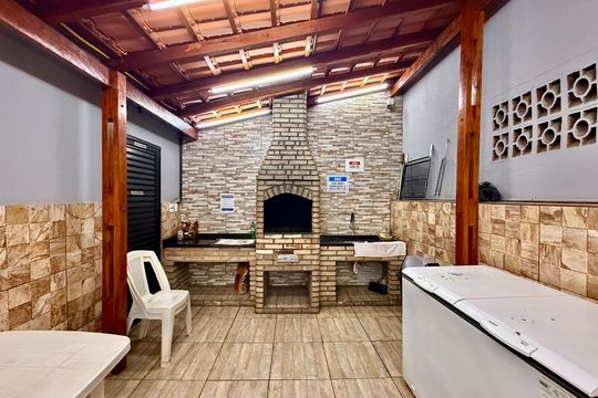Churrasqueira de apartamento à venda com 2 quartos, 52m² em Jardim Casablanca, São Paulo