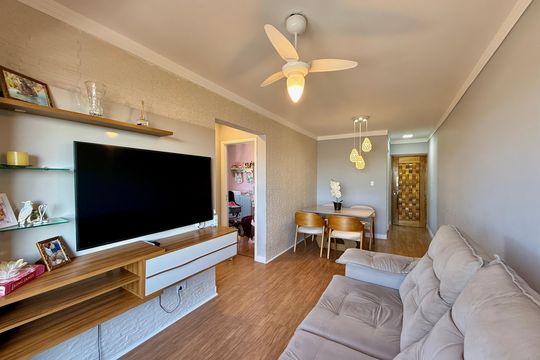 Sala de apartamento à venda com 2 quartos, 52m² em Jardim Casablanca, São Paulo