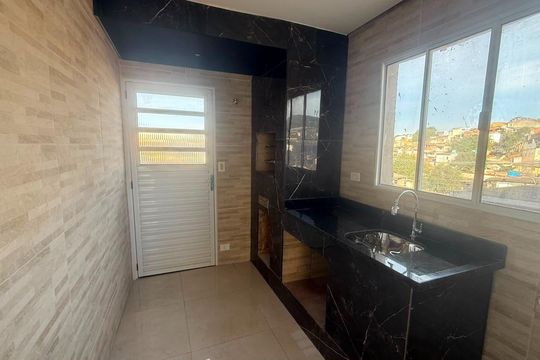 Churrasqueira de casa para alugar com 2 quartos, 110m² em Vila Fidalgo, São Paulo