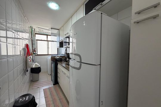 Cozinha  de apartamento à venda com 3 quartos, 83m² em Barra Olímpica, Rio de Janeiro