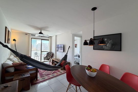 Sala de apartamento à venda com 3 quartos, 83m² em Barra Olímpica, Rio de Janeiro