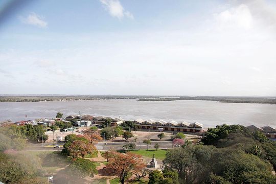 Studio - Sala / Quarto Vista de kitnet/studio para alugar com 1 quarto, 38m² em Centro Histórico, Porto Alegre