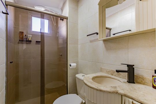 Banheiro de apartamento à venda com 2 quartos, 50m² em Jardim Previdencia, São Paulo