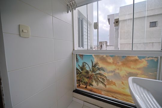 Área de Serviço de apartamento à venda com 1 quarto, 38m² em Vila Ré, São Paulo