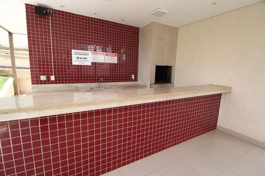 Área comum - Churrasqueira de apartamento para alugar com 2 quartos, 55m² em Presidente Roosevelt, Uberlândia