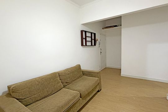 Sala de apartamento para alugar com 1 quarto, 40m² em Embaré, Santos
