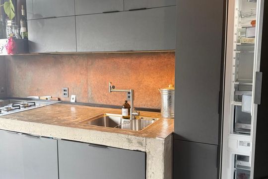 Cozinha de apartamento à venda com 1 quarto, 40m² em Continental, Osasco
