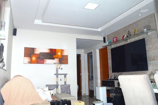 Sala de apartamento para alugar com 3 quartos, 60m² em Acaiaca, Belo Horizonte