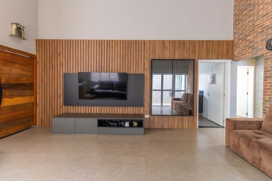 Sala de casa de condomínio para alugar com 3 quartos, 270m² em Horizontal Park, Cotia
