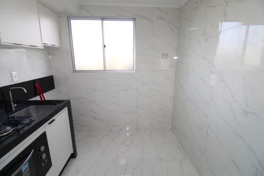 Cozinha de apartamento para alugar com 1 quarto, 45m² em Cidade Morumbi, São José dos Campos