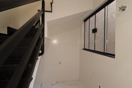 Cozinha de apartamento à venda com 2 quartos, 88m² em Vila Homero Thon, Santo André