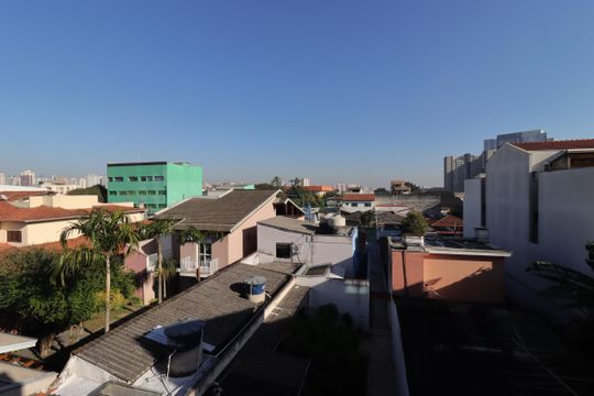 Vista da Suíte de apartamento à venda com 2 quartos, 88m² em Vila Homero Thon, Santo André