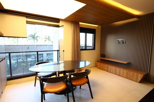 Sala de apartamento para alugar com 1 quarto, 54m² em Centro, Osasco