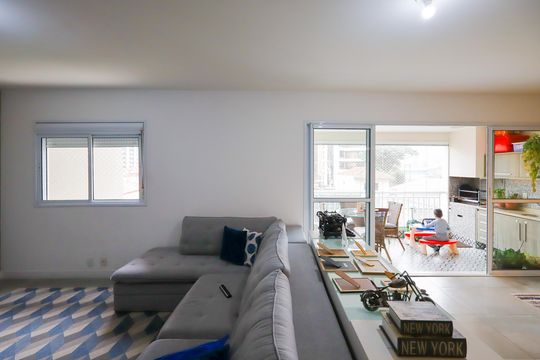 Sala de apartamento para alugar com 3 quartos, 147m² em Santo Amaro, São Paulo