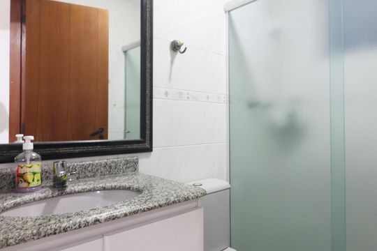 Banheiro Social de apartamento à venda com 3 quartos, 147m² em Jardim Fada, São Bernardo do Campo
