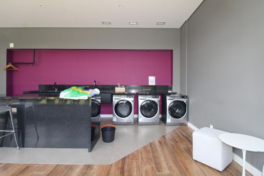Área comum - Lavanderia de apartamento para alugar com 1 quarto, 33m² em Jardim Esplanada, São José dos Campos