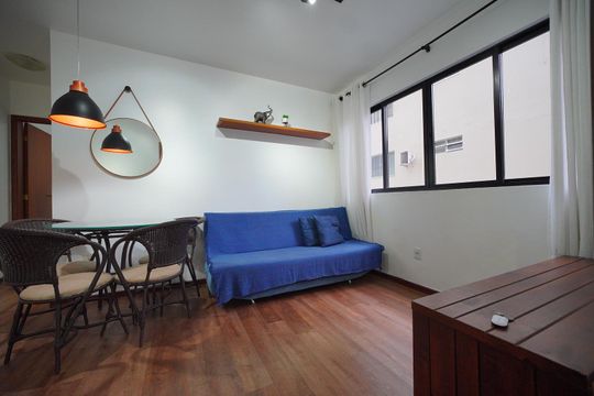 Sala de apartamento para alugar com 1 quarto, 40m² em Balneario, Florianópolis