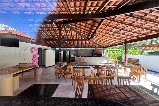Área comum de apartamento para alugar com 2 quartos, 58m² em Barra da Tijuca, Rio de Janeiro